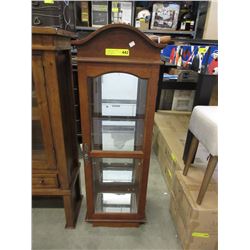 Mahogany Interior Lit Display Case