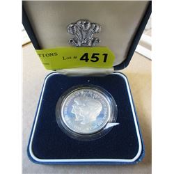 1977  "Charles and Diana" Sterling Silver Coin