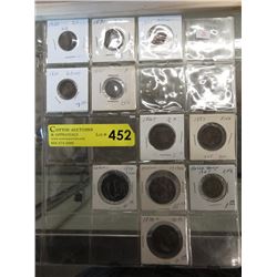 11 Vintage Foreign Coins