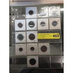 11 Vintage Foreign Coins