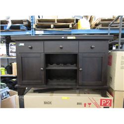 New Compact Side Board with Built in Wine Rack