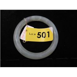 Jade Bangle Bracelet - 11mm thick