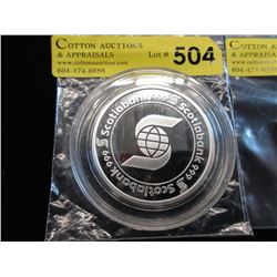 5 Oz. Scotia Bank Motif .999 Silver Round