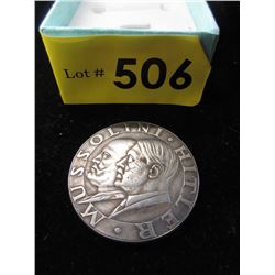 Hitler / Mussolini Replica Token Stamped 1937/1938