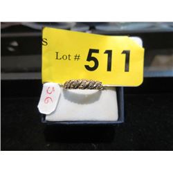 10 KT Gold & Diamond Band Ring