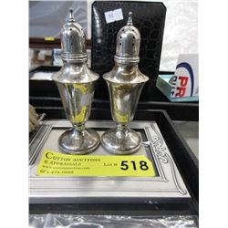 Pair of 5" Weighted Sterling Shakers