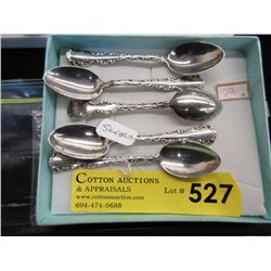 5 Sterling Silver Birks Teaspoons - 51 Grams Total