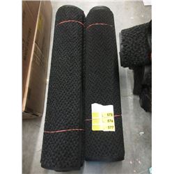 Two 34" Wide Rubber Backed Carpets