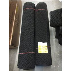 Two 34" Wide Rubber Backed Carpets