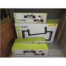 4 Assorted New Floating Shelves