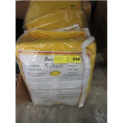 3 New Double Size Polyester Sheet Sets - Yellow