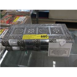 Handcrafted Aluminum Box Containing Note Cards