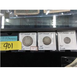 1919 King George Coins - .925 Silver Coins
