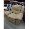 Image 1 : Beige Leather Rocker Recliner