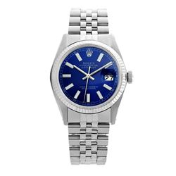 Rolex Pre-owned 36mm Mens Blue Stainless Steel - REF-450W2Y