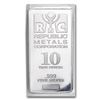 Image 1 : Genuine 10 oz 0.999 Fine Silver Bar - Republic Metals Corp