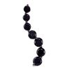 Image 1 : 1 CTW Black Color Diamond Journey Pendant 10KT White Gold - REF-14N9F