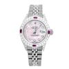 Image 1 : Rolex Pre-owned 26mm Womens Custom Pink MOP Stainless Steel - REF-510M2R