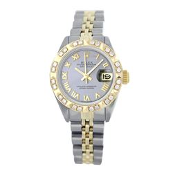 Rolex Pre-owned 26mm Womens Custom Grey Two Tone - REF-520R3M