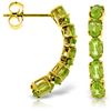 Image 1 : Genuine 2.5 ctw Peridot Earrings Jewelry 14KT Yellow Gold - REF-37M4T