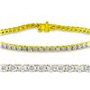 Image 1 : Natural 2ct VS-SI Diamond Tennis Bracelet 14K Yellow Gold - REF-168K2Y