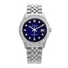 Image 1 : Rolex Pre-owned 36mm Mens Blue Vignette Stainless Steel - REF-580R4M