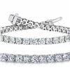 Image 1 : Natural 6.01ct VS-SI Diamond Tennis Bracelet Platinum - REF-600N6K