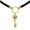 Image 1 : Genuine 0.50 ctw Peridot Necklace Jewelry 14KT Rose Gold - REF-65K8V