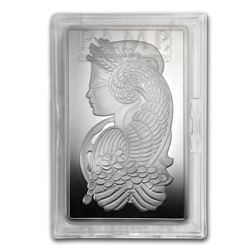 Genuine 10 oz 0.999 Fine Silver Bar - PAMP Suisse Fortuna