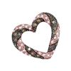 Image 1 : 0.25 CTW Cognac-brown Color Diamond Heart Pendant 10KT Rose Gold - REF-18H2M
