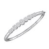Image 1 : 2 CTW Diamond Bangle Bracelet 14KT White Gold - REF-322Y3X