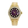 Image 1 : Rolex Pre-owned 26mm Womens Purple Vignette 18K Gold - REF-1140W3Y