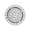 Image 1 : 0.50 CTWPrincess Diamond Soleil Cluster Pendant 14KT Yellow Gold - REF-56Y2X