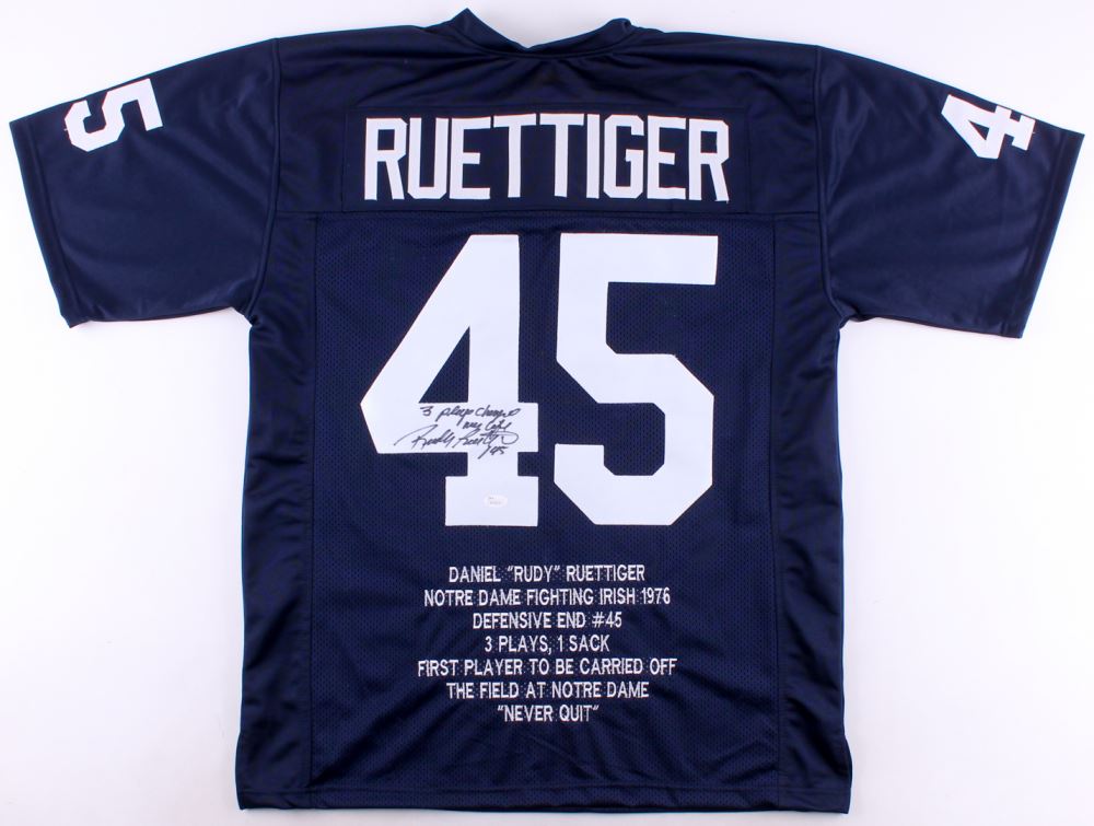 rudy notre dame jersey