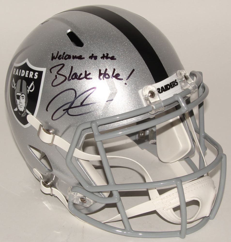 Derek carr signed helmet Clearance