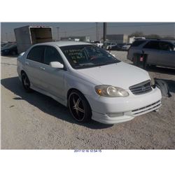 2003 - TOYOTA COROLLA // REBUILT SALVAGE