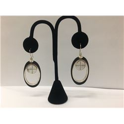 Sterling Silver W/ Wood Earring