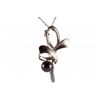 Image 1 : 8.5 x 9.0mm Flower Tahitian Pearl Pin And Pendant