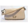 Image 1 : Escada Beige Embossed Alligator Handbag