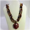 Image 1 : Mookaite Necklace With Pendant Red