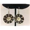 Image 1 : Sterling Silver W/ Resin Round Earring