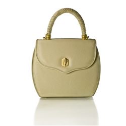 BARRY KIESELSTEIN-CORD CREAM LEATHER  HANDBAG