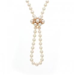 7.0-8.0mm Japanese Akoya Pearl Shortener with Diamonds