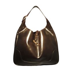 Vintage Hermes Brown Leather Shoulder Bag