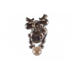 7.5x7.0mm Akoya Pearl Pin
