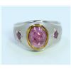 Image 5 : Sterling silver .925 with Pink gem stone with ruby  ring 5.88gram