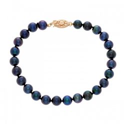 6.0-6.5mm Japanese Akoya Black Pearl Bracelet