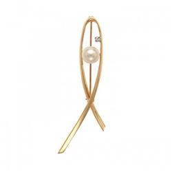 7.0-7.5mm Japanese Akoya Pearl Pin