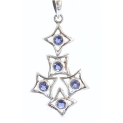 Silver Plated Amethyst Pendant ctw