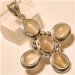 Chalcedony Pendant Solid Sterling Silver